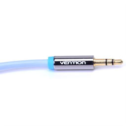 威迅Vention VAB-R02 3.5mm转双莲花音频线 冰蓝色的音质连接桥梁